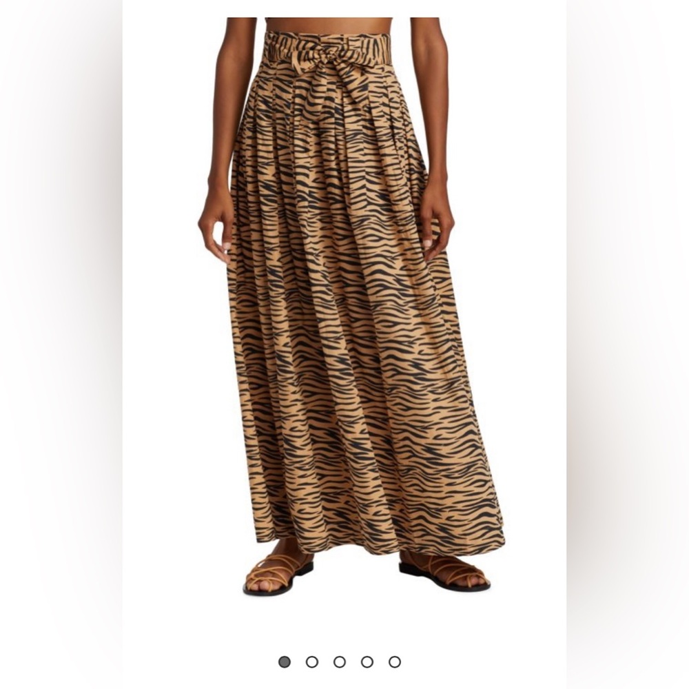 Tiger Print Maxi Skirt SWF in Sz S. anthropology & Saks